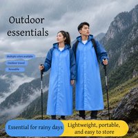 1PCS Stylish Color-Block Hooded Raincoat Unisex, Waterproof, Ideal for Travel & Outdoor Hiking๏ผ Outdoor Gear