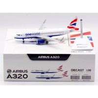 SA2058 Alloy Collectible Plane Gift JC Wings 1:200 British Airways "Oneworld" Airbus A320 Diecast Aircraft JET Model G-EUYR