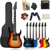 24inch Electric Guitar Beginner Practice Electronic Guitar Set Adults Universal Electric Guitars Child Playing String Instrument