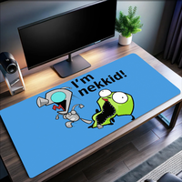 Mouse Comedy Pad Gaming Office I-Invader Zim Funny Desk Pads Large Science Fiction Cartoon Computer Non-slip Lockedge MousePad