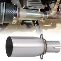Motorcycle exhaust pipe with various small and mid section Slip On Exhaust Muffle28/30/32/33/35/38/40/42/45mm adapter 51mm