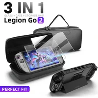 3 in 1 Accessories Kit for Lenovo Legion Go 2 Protective Case with Screen Protector and Carrying Bag Travel Storage Cover