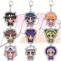 JoJo's Bizarre Adventure All Series Chibi Version 6cm Acrylic Stand Figures keychain Anime Collectible Merchandise Fan Gift