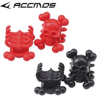 1 Pair Archery Bow Limbs Damper Skull Rubber Shock Absorber Stabilizer, for 2.4-3cm Gap Compound Bow, Outdoor Shooting Accessory