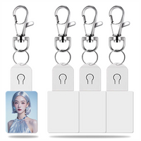 ELBA_4PCS LED Sublimation Blank Keychain B