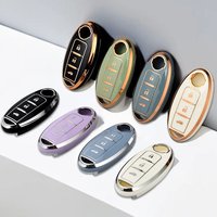3 Buttons For Nissan Leaf Micra Qashqai J11 J10 X Trail T32 Versa Note Patrol Auto Car Key Case Cover Key Protector Accessories