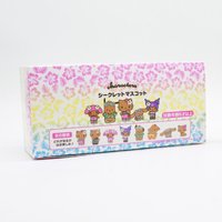 Sanrio Characters Blind Box Toys Dark Skin Hawaii Vacation Kawaii Figure My Melody Kuromi Doll Model Collect Ornaments