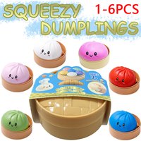 2026 Colorful Simulated Dumpling Blind Box Squishy Relaxing Anxiety Antistress Enhance Happiness Rebound Squeeze Reliever Toy