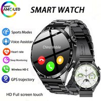 Smartwatch GEJIAN 47mm Men's Smart Watch, 1.55'' AMOLED Display 20 Days Battery GPS NFC ECG SpO2 Compatible with iOS and Android
