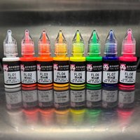 Model Spray Painting 10ml Water-based Fluorescent Ink Graphic Coloring Manual Model DIY Infiltration Liquid Fluorescent Color