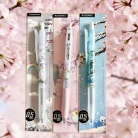 KOOKEI Retractable Gel Pen 0.5mm Parrot Series Quick Dry Smudge-Free Ink CS Tip Smooth Writing Instrument for Exam School Office