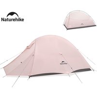Naturehike 2026 New Hiking Tent Waterproof Large Foyer Pink Tent Travel 1-2 Person Ultralight Portable Camping Shelter Tents