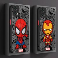 Cute Marvel Spider-Man Phone Case for Xiaomi Poco X7 X6 X5 X4 GT X3 NFC F6 F5 F4 F3 GT M5 M5S M6 Pro 4G 5G C55 C65 C75 C61 C71
