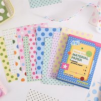 100/sheet Cute Pattern Double-Sided Paper, Star Polka Dot Scrapbook Paper SS