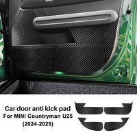 For Mini Countryman U25 2024 2025 Car Door Anti-Kick Mat Suede Leather Sticker Soil-Proof Children's Kick Pad Accessories