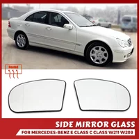For Mercedes-Benz E-class C-class C E Class W211 W203 Accessories Side Rearview Heated Mirror Glass
