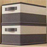 1PC Foldable Non-Woven Storage Box Gray Home Supplies Clothing Underwear Sock And Toy Storage Basket Organizer Cosmetics