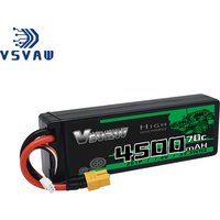 VSVAW Lipo 2S 7.4V Battery 4500mAh 70C Racing Series Hard Case With T Deans Plug For RC Car Boat Evader Car Truck Vehicle Buggy