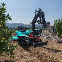 60HP Medium Rubber Track Crawler Tractor Diesel Agricultural Machinery For Large Farm Rice Wheat Cultivation