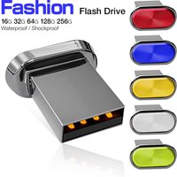 Super Mini USB Pen drive 256gb 128gb 64GB Metal memory USB flash 32gb 16gb 8gb high speed 2.0 flash drive pendrive Fast shipping