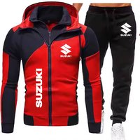 AliExpress Suzuki Men's Zipper Hoodie, Outdoor Cycling, Camping And Hiking Hoodie, Fashionable And Warm Custom Hooded Sweatshirt, Pullover
