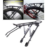 Bicycle Rear Luggage Carrier Cargo Rack Bike Panniers Load Shelf Carrying Carries Up To 60kg