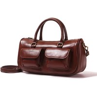 Vintage Women's Shoulder Bag 100% Genuine Leather Rectangular Designer Cowhide Handbags Crossbody Bags For Women