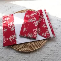A5 A6 Weeks Red Lilac Flower Notebook Cover Planner Case Cover Protective Journal Cover Protector Office Stationery Supplies