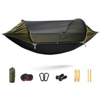 Portable Outdoor Garden Double Mosquito Net Hammocks Anti-Rollover For Travel Camping Sleeping Hanging Hammock Swing Nature Hike