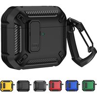 Headphones Protective Case For Apple AirPods Pro 2 1 With Carabiner Accessories For AirPods 3th Gen Shockproof Earphones Cover