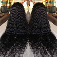 44 46 Inches 13x4 13x6 HD Curly Human Hair Wigs Deep Wave Lace Frontal Wig Brazilian Water Wave Lace Front Wigs For Women