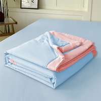 Air Condition Comforter for Summer Pure Color Ice Silk Cooling Blanket Lightweight and Smooth Single/Twin/King Size Cold Quilt