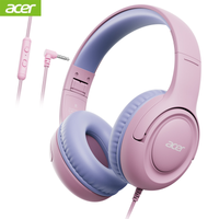 Acer HK03 – écouteurs filaires pour enfants, pour l'école, limiteur de Volume 85/94db, prise Jack 3.5mm, casque sonore stéréo pliable, cadeaux pour filles et garçons