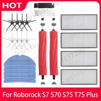 Roborock S7 S70 S75 S7 Max S7 MaxV T7S Plus HEPA-Filter Hauptbürste/Abdeckung Wischmopp Seitenbürste Staubsauger-Zubehör