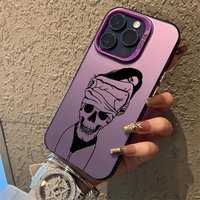 Sexy girl pattern phone case for iPhone 17 16 15 14 13 12 11 Pro/ Max/Plus shock-proof rear cover anti-fingerprint