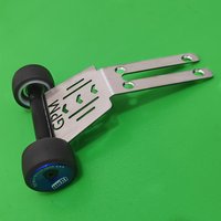 GPM Meta Stainless Steel Rear Bumper Skid Plate Wheelie Bar for ARRMA 1/16 MINI KRATON 3S ARA2508S ARA2508 Upgrades Parts