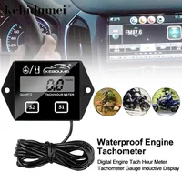 Kebidumei motorrad tachometer ip65 wasserdicht 0-500 rpm drehzahl gause motor lcd anzeige arbeitszeit meter tach stunden meter