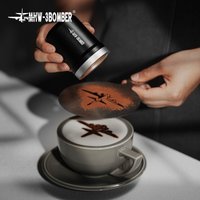 MHW-3BOMBER Powder Sugar Shaker Duster with Lid Fine Mesh Powder Coffee Shaker Cans for Cappuccino Cinnamon Bread Coffee Tool