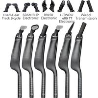 Carbon Fiber Triathlon Time Trial, Bicycle Rest TT Handlebar, Clip on Aero Bars, Handlebar Extension, Mechanical and Electronic