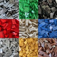 30pcs multicolor MOC building blocks 2x4 base board 3020 short board DIY assembled educational building blocks toys