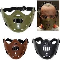 Hannibal Masks Halloween Mask Horror Hannibal Lecter The Silence of The Lambs Masquerade Scary Ogre Cosplay Resin Masque Green