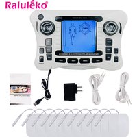 12-Modus Elektrischer TENS-Impuls-Massagegerät EMS Muskelstimulator Akupunktur Digitale Frequenz Elektrostimulator Fettverbrennungsgerät