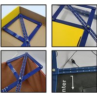 Upgraded Angle Gauge Protractor Corner Angle Finder Square Ruler Miter Woodworking Model Craft Tool Easy Operation M4YD