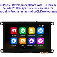 ESP32 S3 Development Board with 4.3-inch or 5-inch IPS HD Capacitive Touchscreen for Arduino Programming and LVGL Development