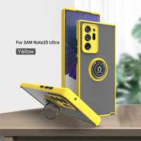 Matte Ring Bracket Stand Magnetic Case For Samsung Galaxy S8 S9 S10 S10 Plus Note8 9 10 20 Plus UItra Cover