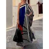 Holiday Summer Women's Elegant Chic Maxi Dress Casual Halter Print Party Loose Patchwork Sleeveless Ladies Dress Streetwear 2026