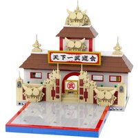 Japan Cartoon Anime Scene City House Building Blocks Mini Action Figure Toys Large Size