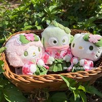 Japanese Matcha Sakura Limited Edition Sanrio Limited Edition Kimono Style Hangyodon Mymelody Mysweetpiano Cartoon Toy Keychain