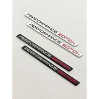 2PCS Aluminium Car Badge Performance Edition Logo Emblem Black Chrome Sticker Decal Fender Truck Accessories For BMW Motorcycle