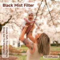 New Walking Way 1/2 Black Mist Diffusion Filter Soft Focus Lens Filter Soft Glow Dream Diffuser Filter for Portrait/Photography
